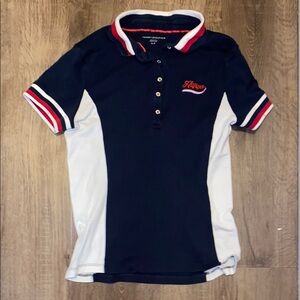 Navy and White Polo Shirt